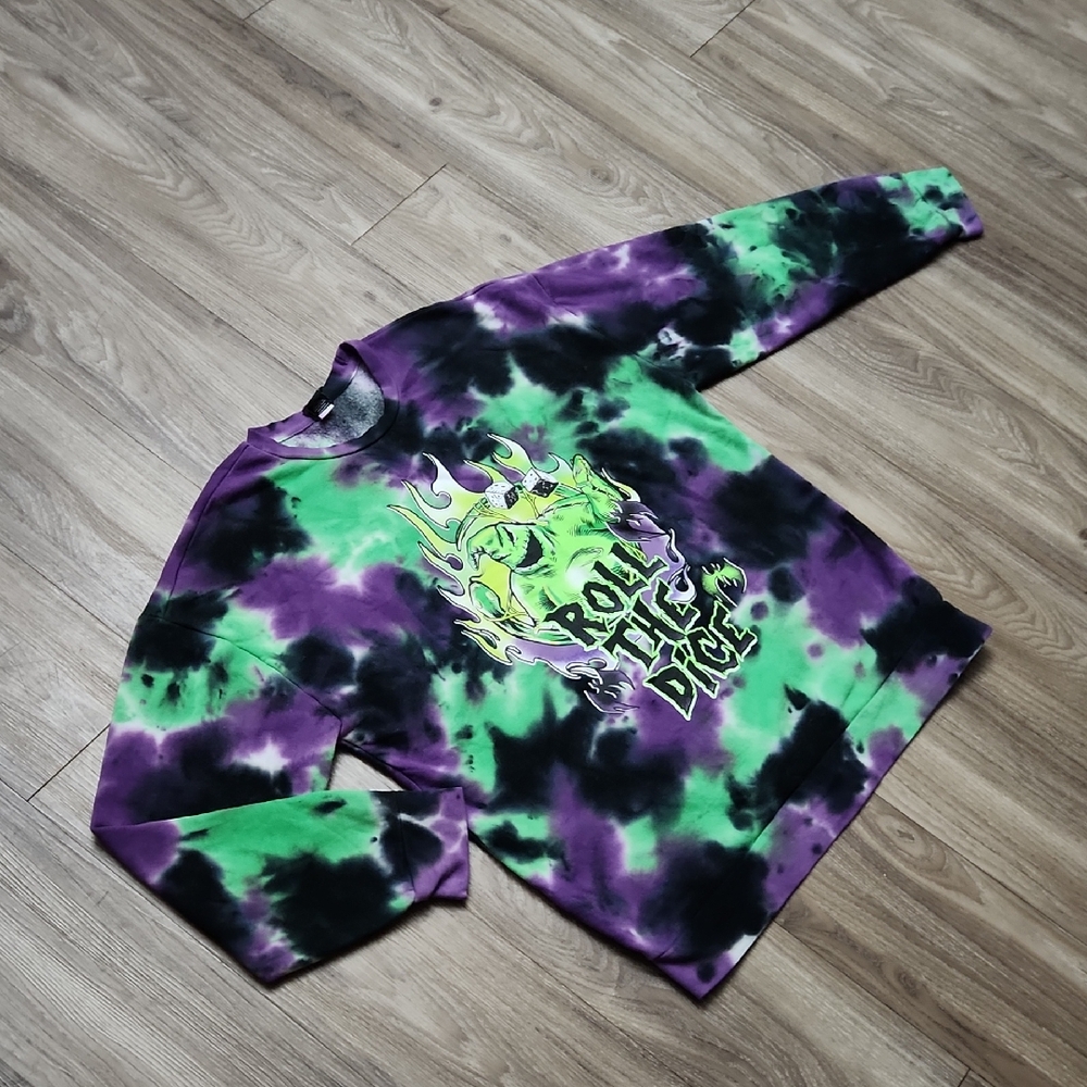 Disney Oogie Boogie " Roll The Dice " The Nightmare Before Christmas Sweatshirt